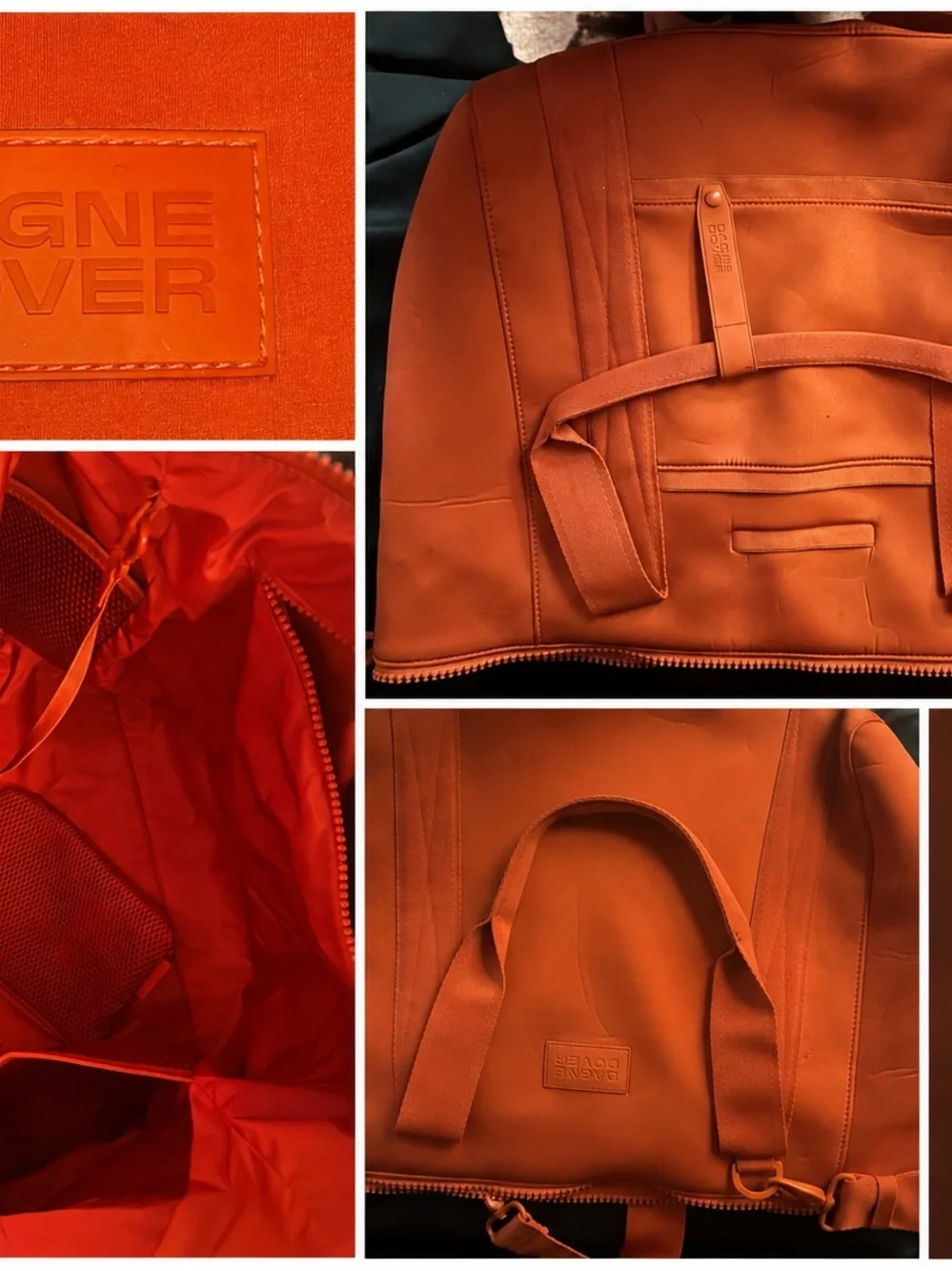Dagne Dover Orange Travel Tote